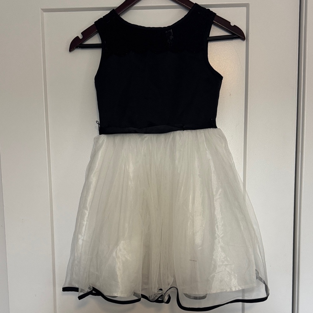 Cherokee Black and White Kids Formal Dress